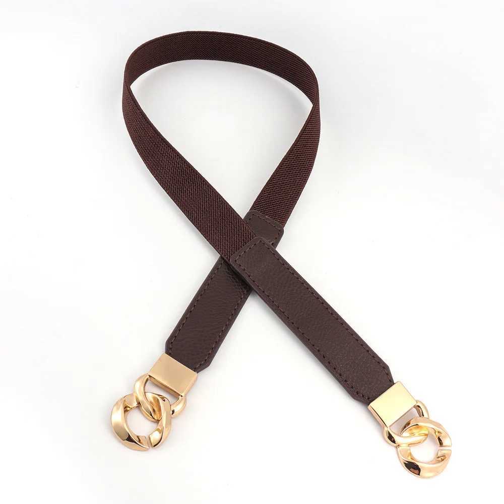 New Style Belt Womens Thin Belt Slim Decorative Shirt with Dress Multi-ring Buckle Elastic High Elastic Atmosphere Summer W250120