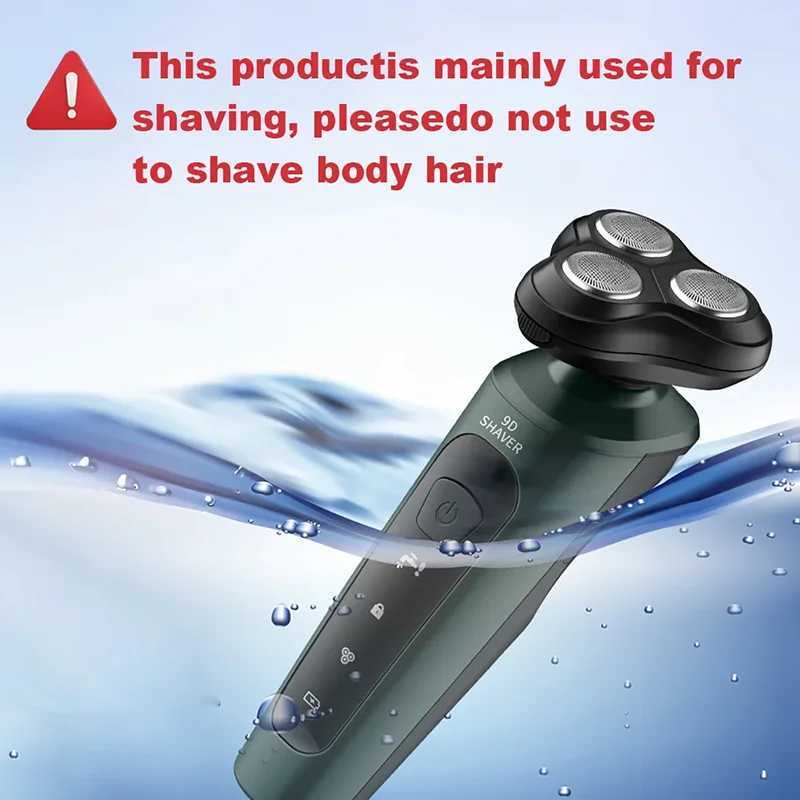 New 9D Electric Shaver USB Car-mounted High-power Full-body Wash Beard Knife Four-in-one Rechargeable RazorW250117