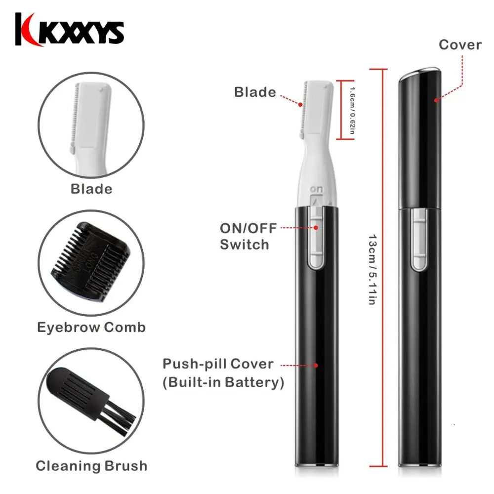 Electric Eyebrow Trimmer/Face Eyebrow Hair Remover /Mini Facial Razor/ Instant Painless Portable Epilator 250121