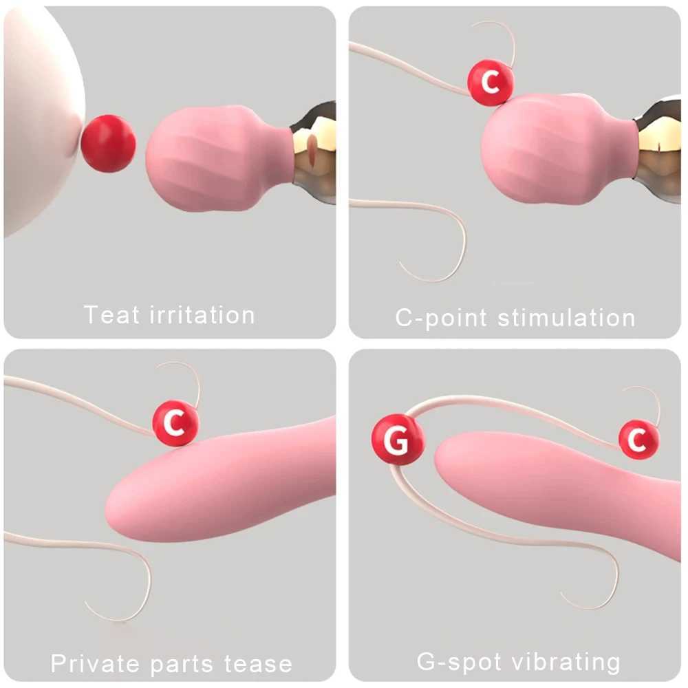 Powerful Vibrator Dildos Wand for Women G Spot Clitoris Stimulator Vagina Massager Female Masturbator Sex Toys for Adults 18+ W250117