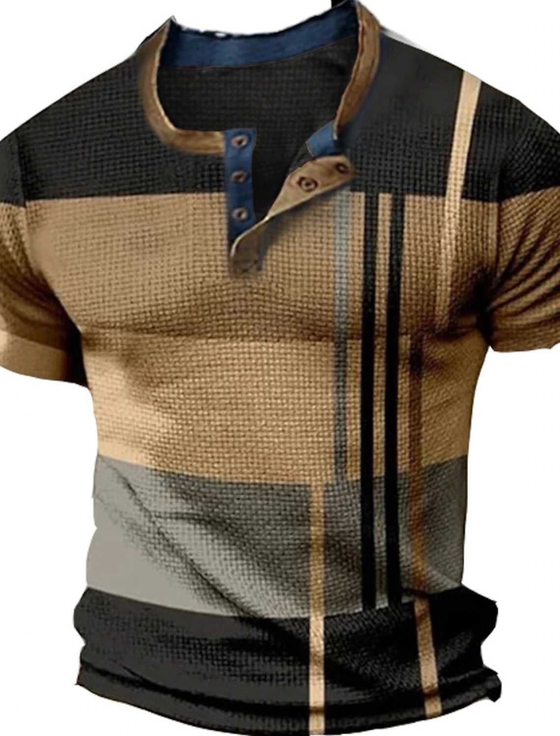 Summer retro mens shirt cross print short sleeved casual V-neck button oversized mens patch work T-shirt flat top streetwear W250117