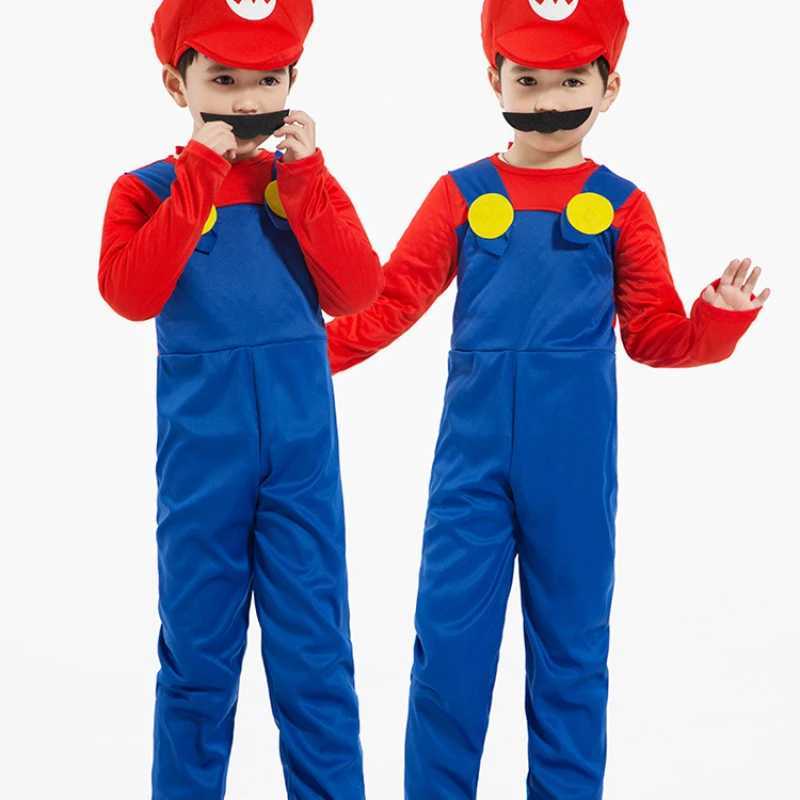 Game Anime Halloween Costumes for The Funny Super Brothers Mario Children Fantastic Edition Suits W250117