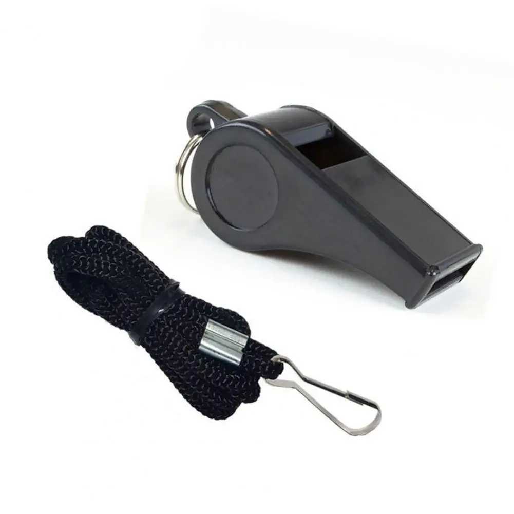 Referee Whistle Black Color Children Sports Whistle Cheerleading Tools Portable Accessory Survival Whistle Sports GoodW250121