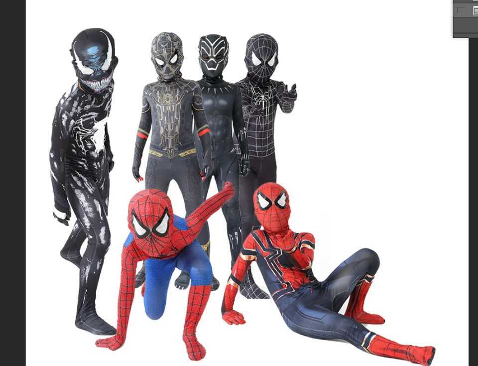 New Miles Morales Far From Home Cosplay CoStume Zentai CoStume superhero Bodysuit Spandex Suit for Kids Custom Made W250117