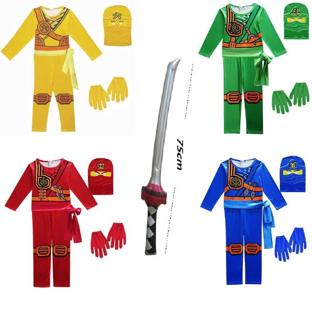 NINJA cosplay costume Boys and Girls Jumpsuit Set Halloween Christmas Advanced Latest Ninja Cosplay Costume Party W250117