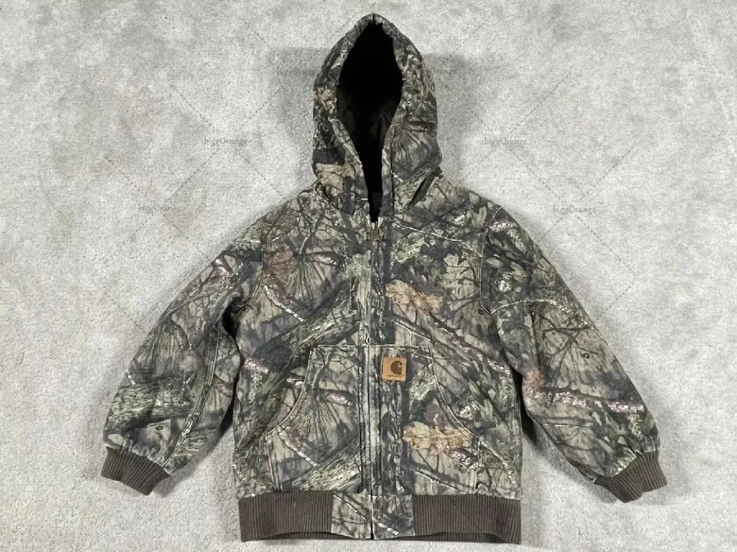 European and American trend street clothing jacket Harajuku camouflage zipper hooded mens Y2K casual oversized sportswear 250109