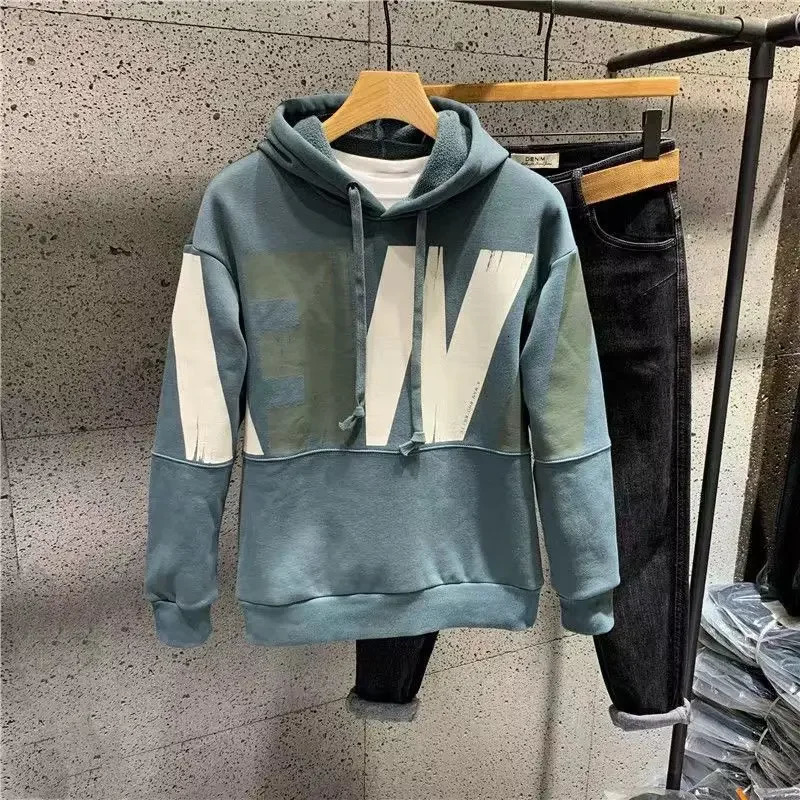 Harajuku Fashion Warm Autumn Male Hoodie High Quality Sweat Shirt Clothing Deals Korean Style Emo Mens Hooded Sweatshirt 250117