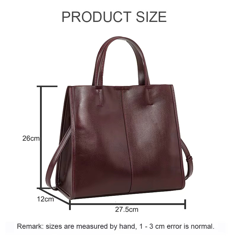 2025 Autumn New Women Genuine Leather Bucket Bag Female Large Capacity Shoulder Messenger Ladies Solid Color Retro Tote Handbag