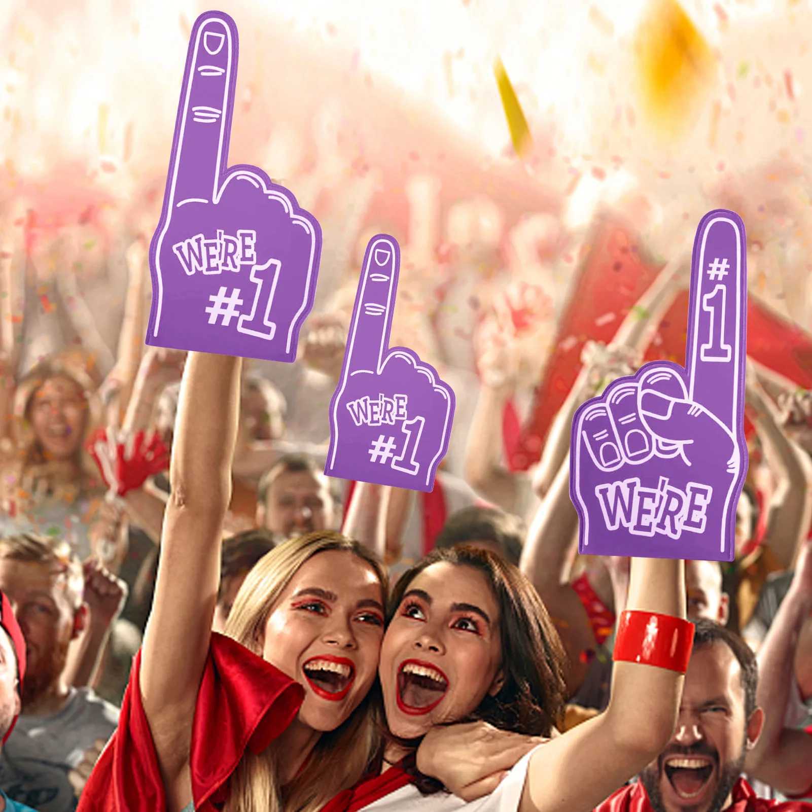 Finger Foams Universal Large Foams Fingers Cheerleading Props Hand Sports Favors Cheering Palm Party Props Foam Fan FingerW250121