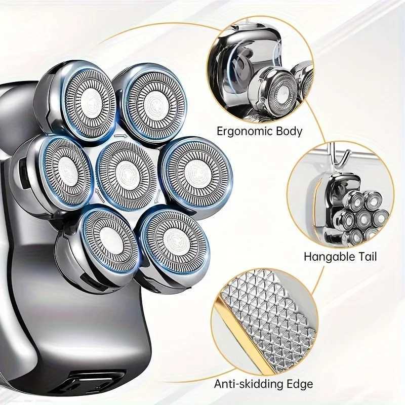 7 Shavers Mens Waterproof Electric Shaver Beard Electric ShaverW250117