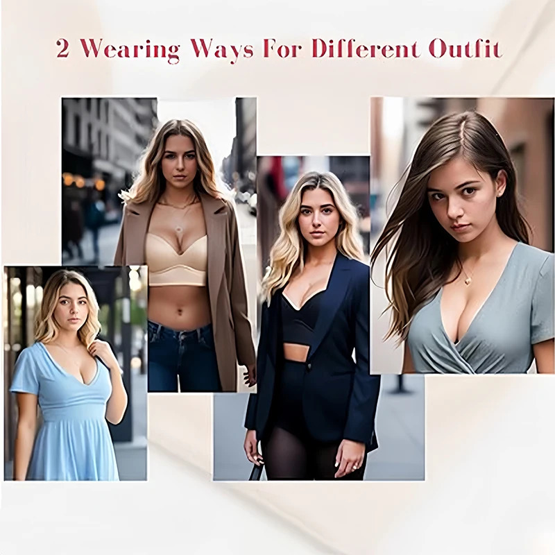 Dimmkof full back covered push up bra for women hidden fat deep cupshaped garment smooth lifting sagging 250122