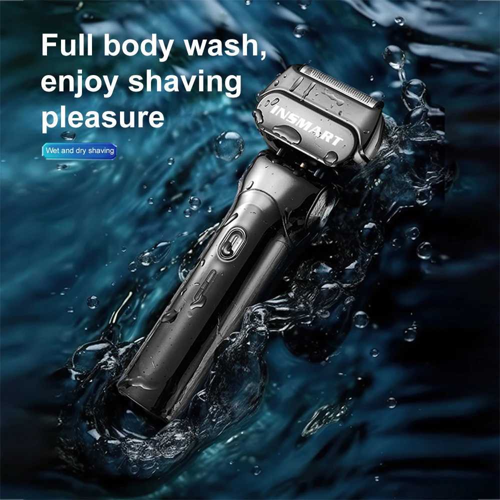 INSMART Electric Travel Shaver Typec Charging Shaving Mane Portable Razor Man Wet And Dry Usb Rechargeable Shaver For MenW250117
