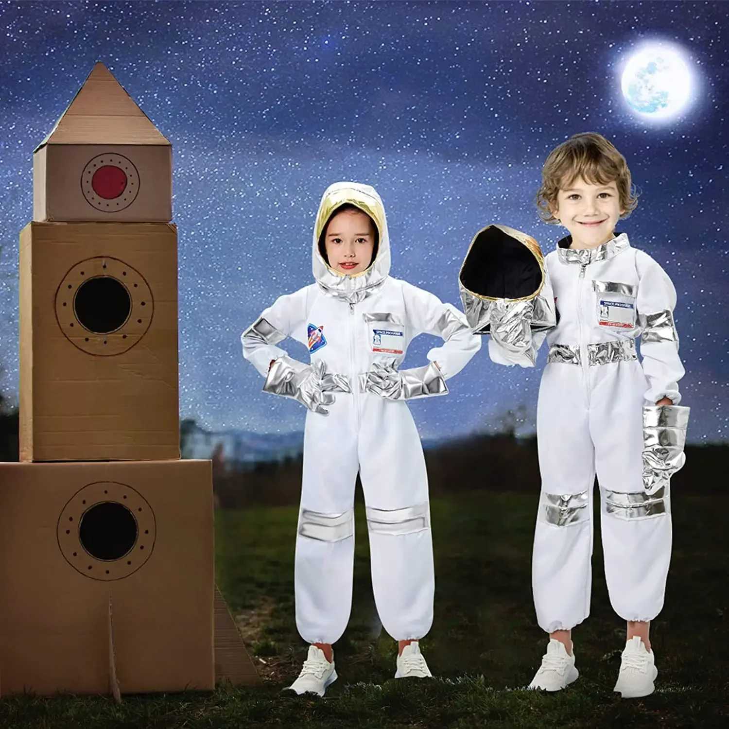 Childrens Space Suits Cos Costumes Astronaut Gloves Holiday Party Costumes Demon Slayer W250117
