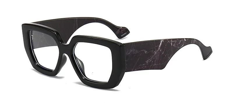 Trendy Square Big Women Glasses Frames Fashion Colorful Transparent Thick Female Grade Womens Eyeglasses With Frame 250110