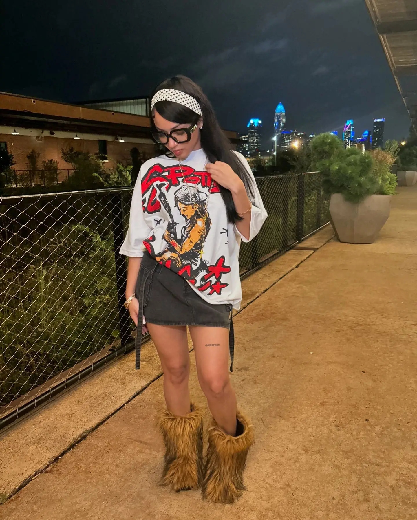 retro pattern printed pure cotton womens Tshirt Y2K Harajuku Gothic casual mens and oversized graphic 250122