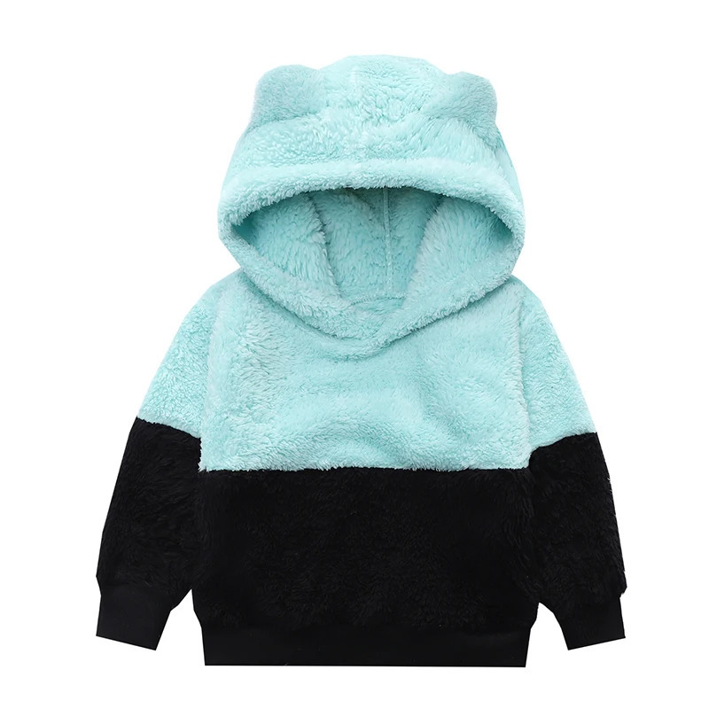 Spring Baby Kids Fashion Hoodie Jackets Autumn polar fleece Outerwear For Toddler Girls Jackets 2-6 Yrs Kids Hooded Sweatshirt 250121