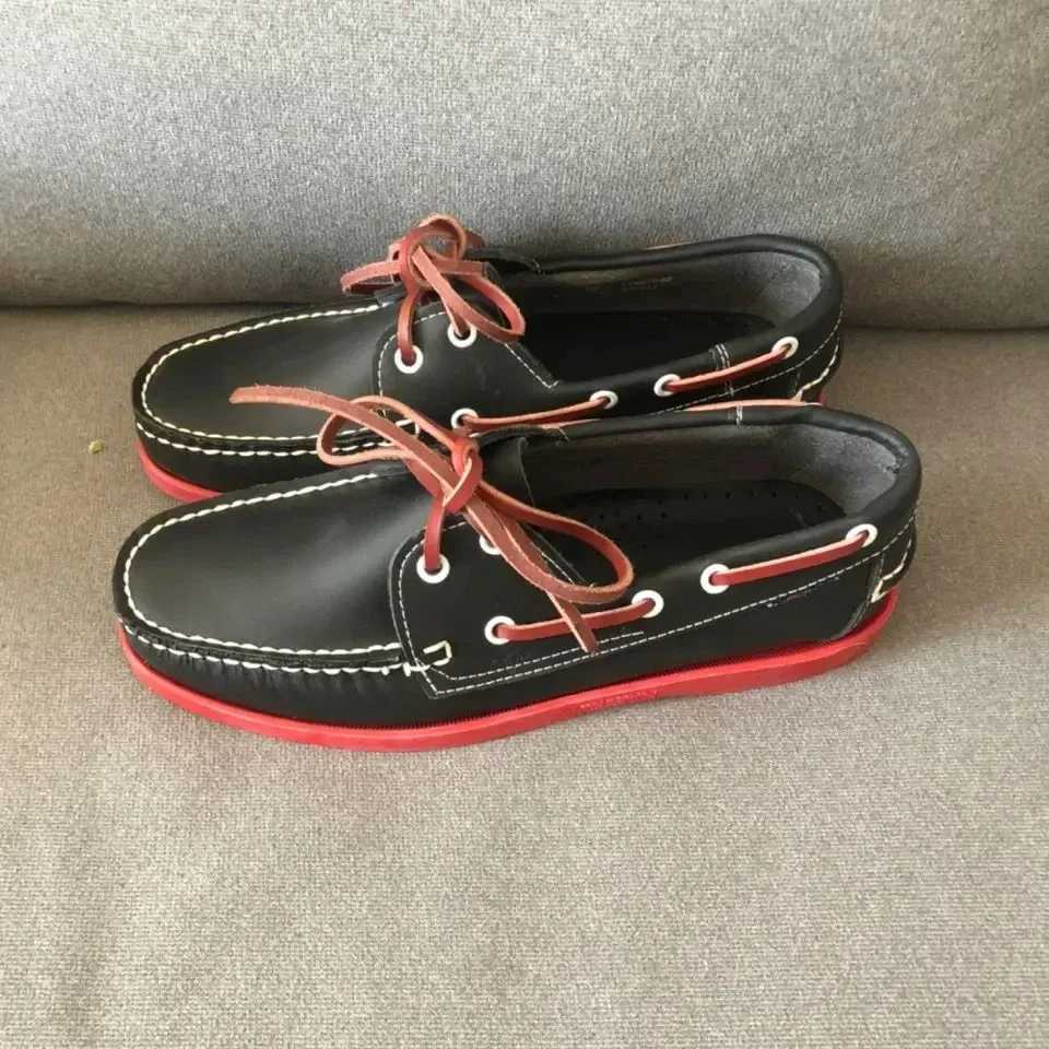 Handmade Loafers Shoes for Men Genuine Leather Moccasin Shoes Docksides Boat Shoes Men Designer Flat ShoeXJ250118