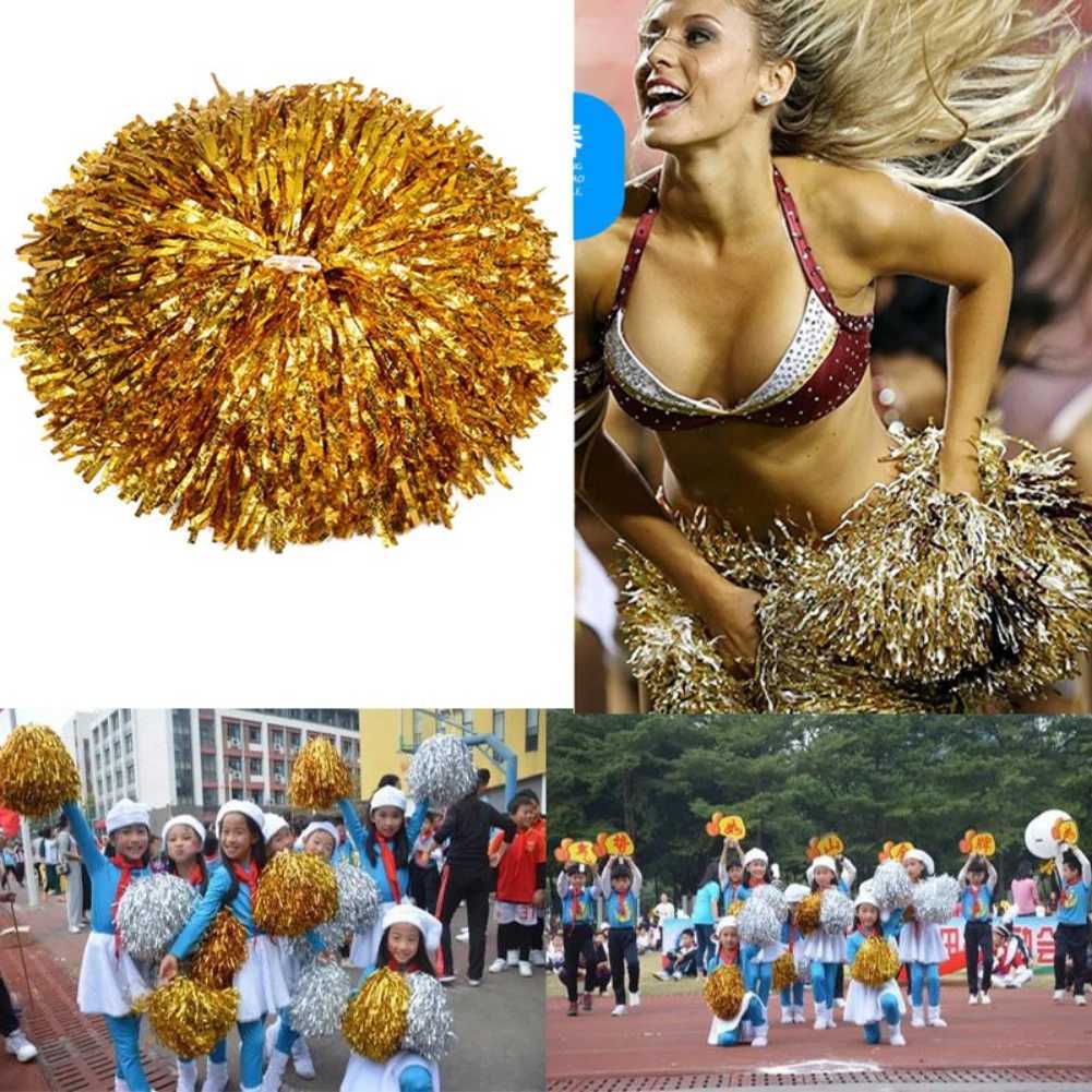 2PC Cheer Dance Sport Competition Cheerleading Pom Poms Flower Ball cheering dance pom aerobics sports item Supply 30CMW250121