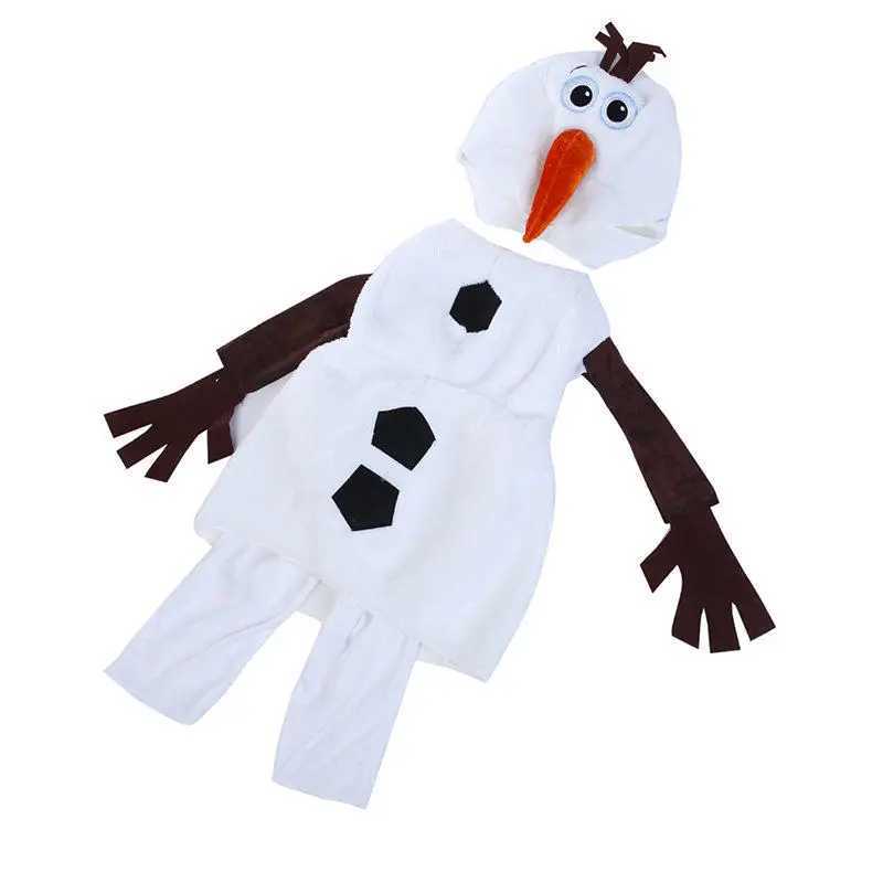 Kids Halloween Costumes Child Comfy Deluxe Plush Adorable Olaf Cosplay Toddler Favorite Cartoon Movie Snowman Party Dress-up W250117