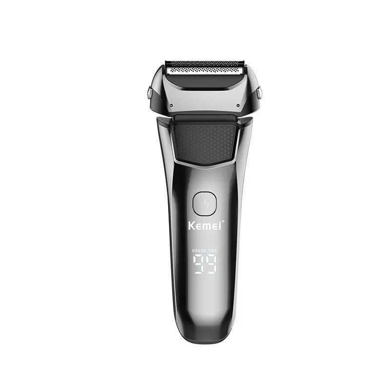 Kemei km-8512 electric shavers beard rechargeable shaving mane for men waterproof with LCD display Razor shavers bald trimmerW250117