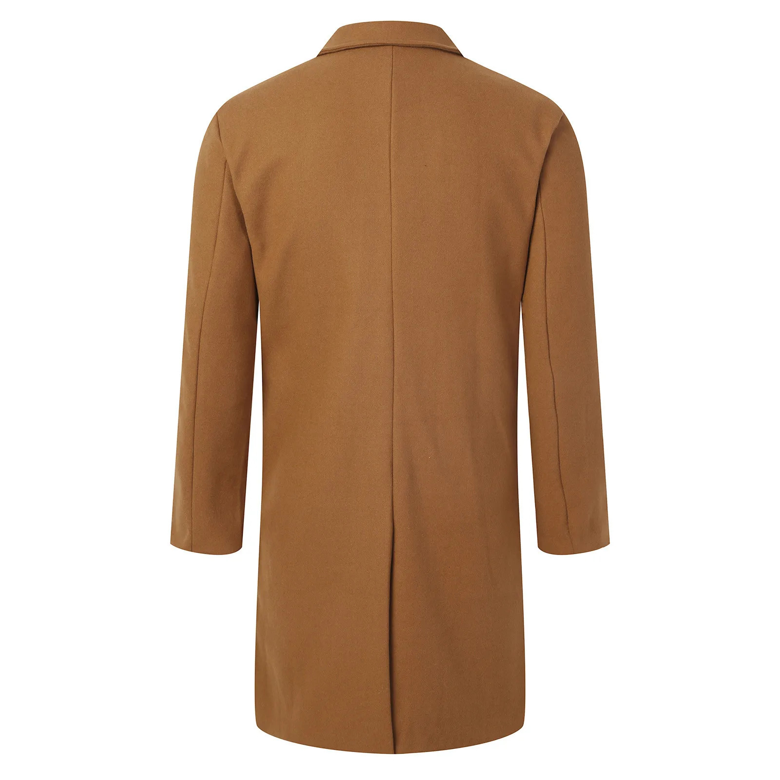 Mens Winter Trench Coat Fashion Casual Gentleman Simple Long for Men Loose Fit Outdoor and business Windbreaker 250120