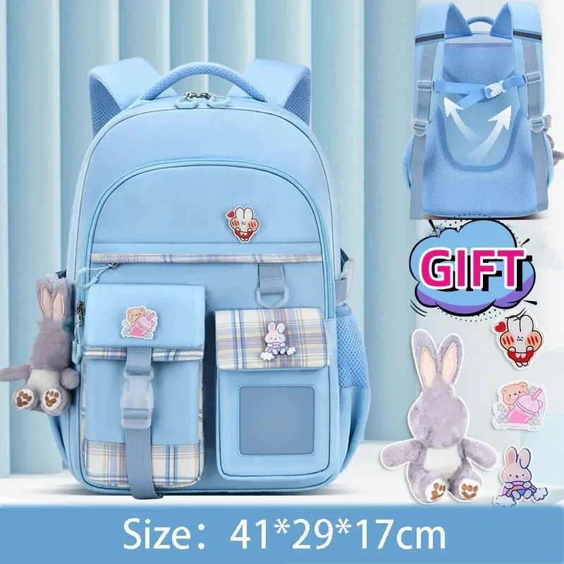 Waterproof Lightweight Backpack For Primary School Girls And Children Large Capacity Spinal Protection Backpack For Girls 250109