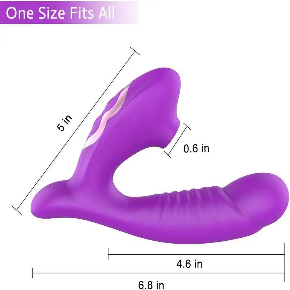 Vagina Sucking Vibrator 10 Speed Vibrating Oral Sex Suction Clitoris Stimulation Female Masturbation Erotic Sex Toys For Adult W250117