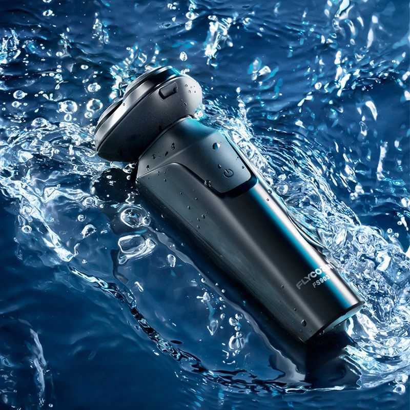 AIKIN Flyco FS903 Men Electric Shaver Smart IPX7 Waterproof Rechargeable Beard Razor 1 Hour Quick Charging Trimming HandW250117