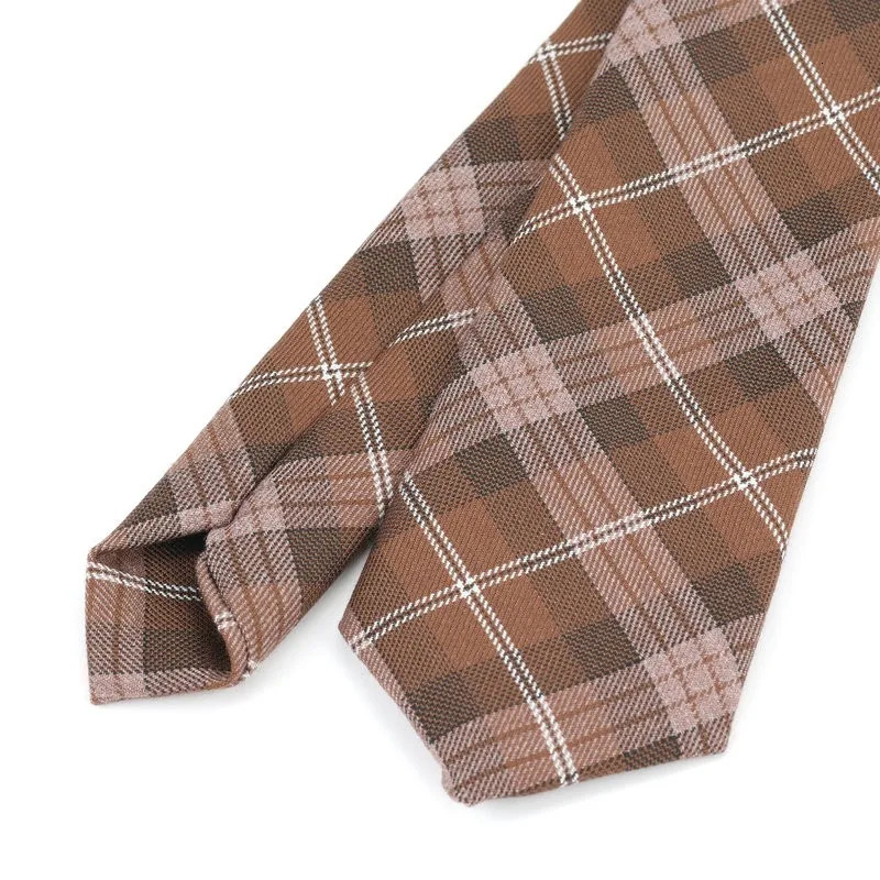 Fashion Cotton Neck Ties For Men Women Casual Plaid Tie Boys Girls Suits Slim Wedding Party Pattern Necktie Gravatas 6cm 250114