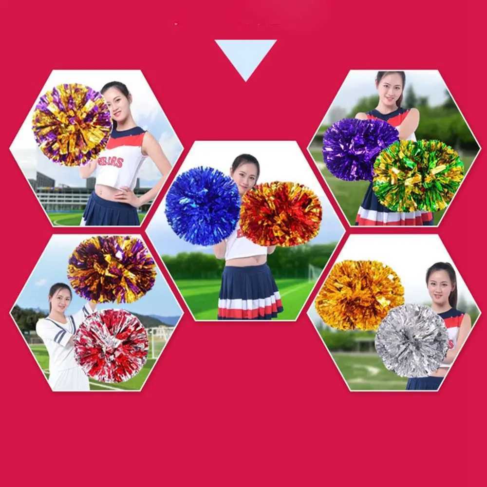Ring Style Competition Flower Fancy Cheerleading Cheering Ball Club Sport Supplies Cheerleader Pom Poms Dance Party DecoratorW250121