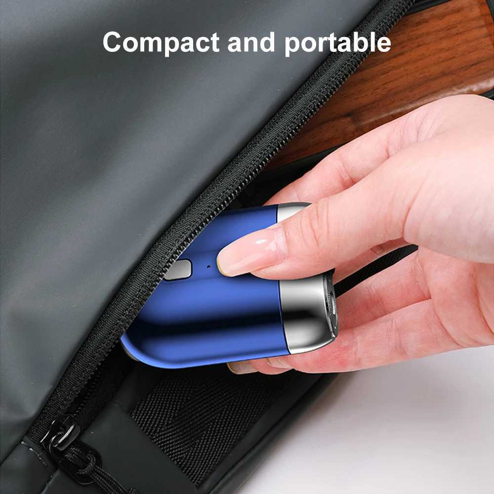INSMART Mini Electric Shavers Portable Razor Men Type-C Rechargeable Shaving Beard Mane Trimmer Dry Wet Shaving WashableW250117