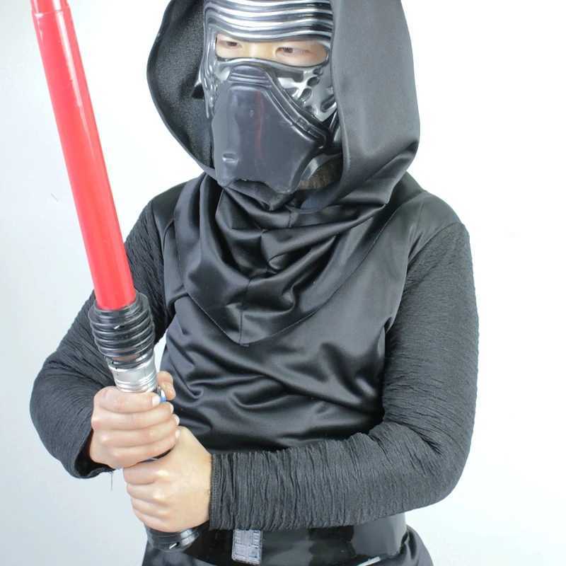 Deluxe Kylo Ren Classic Cosplay Clothing Kids 4-10years Halloween Movie Costume 4PCS set W250117