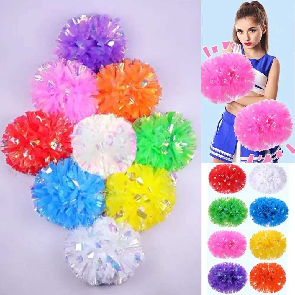25cm Game Pompoms High Quality 9 Colors Cheerleading Cheering Apply to Dance Sports CheerleadingW250121
