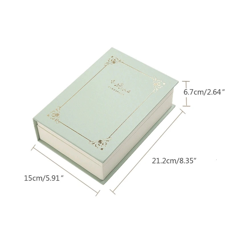 Book Jewellery Box Organiser for Rings Earrings Necklaces PU Leathers Cases 250117