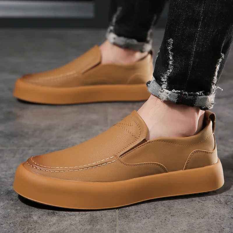 Luxury Brand Designer Mens Shoes Genuine Leather Slip Loafers Mocasines Summer Breathable Driving Shoes Walking Men SneakersXJ250118