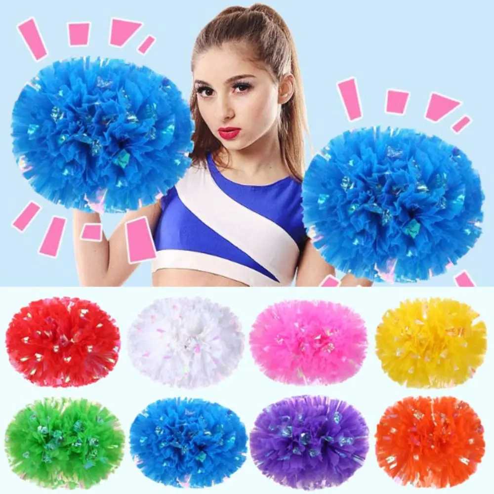 25cm Game Pompoms High Quality 9 Colors Cheerleading Cheering Apply to Dance Sports CheerleadingW250121