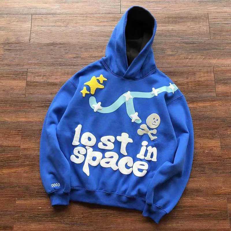 Y2K Funny pattern letter foam High Street Hip-Hop Campus Loose Hoodie Men Women Gothic Harajuku Casual Oversized Sweatshirt Top W250117