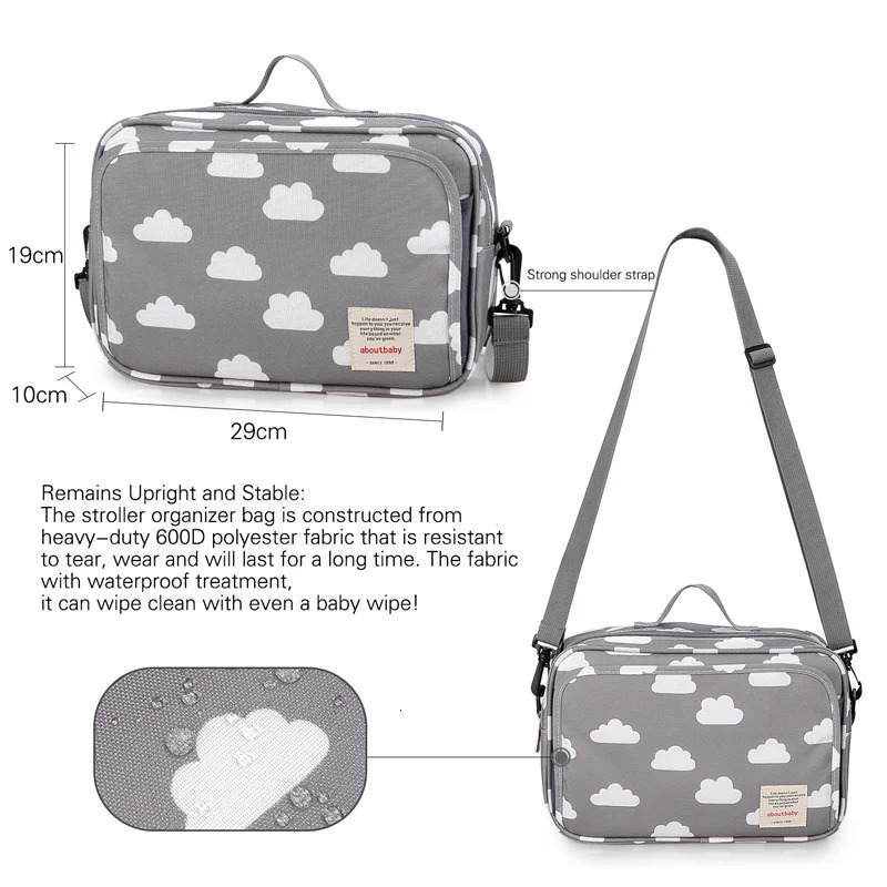 Baby stroller travel portable multifunctional nursing diaper bag polyester waterproof storage bag for mother and child 250118