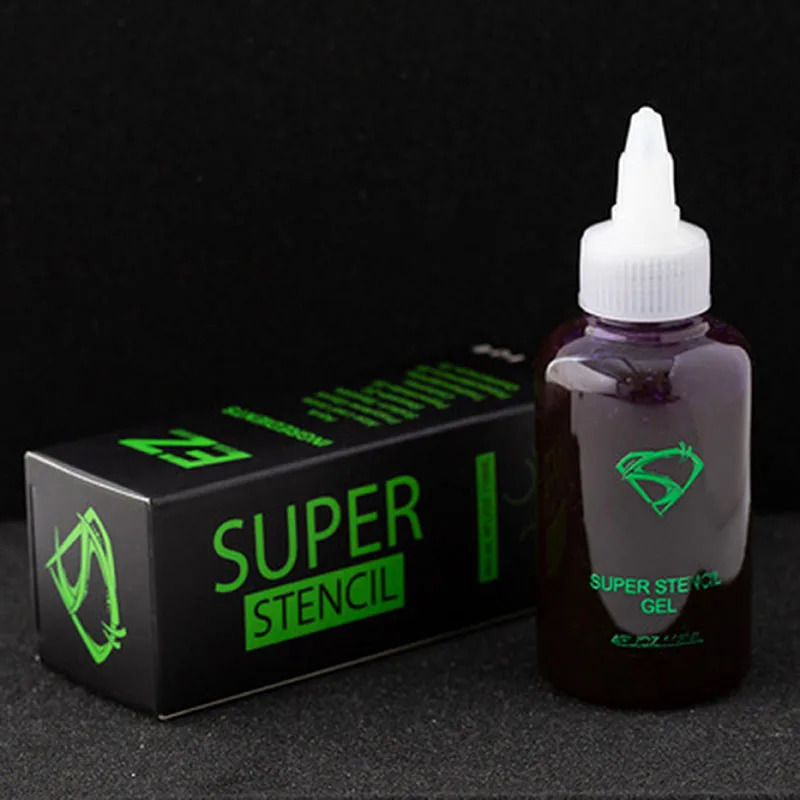 SUPER STENCILGEL Tattoo Equipment Transfer Paper Transfer Gel EZ Transfer Gel Oil 4OZ Purple Transparent 118ml/bottle 250114