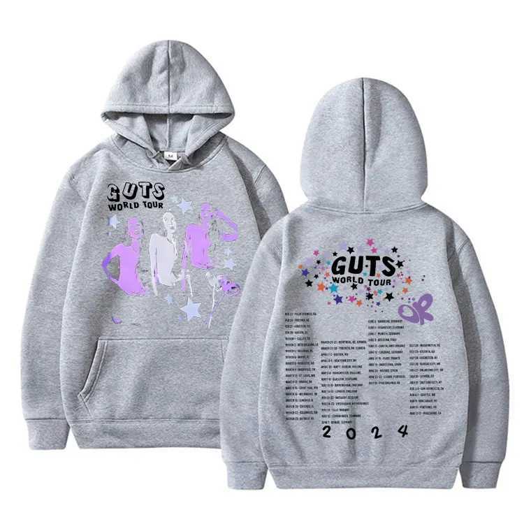 Vampire Guts 2024 World Tour Mens Hoodie Retro Hip Hop Sportswear Unisex Casual Super Big Hoodie Y2K Street Clothing W250117