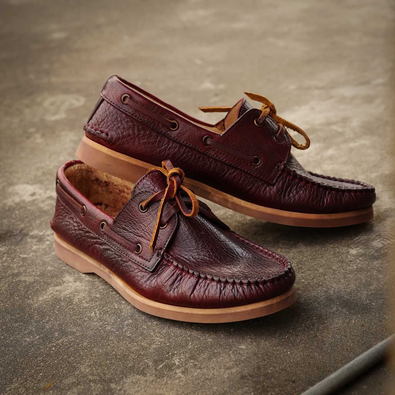 High Quality Turned Out Sewn Genuine Leather Boat Shoes Classic Loafers Vintage Hand Stihed Footwear Gentlemens Casual ShoeXJ250118