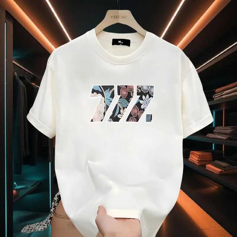 Short Sleeve T-shirt Pure Cotton Smooth Shirts Fashion Personality Comfortable Print Basic Y2k Streetwear Harajuku Mens Clothin W250117