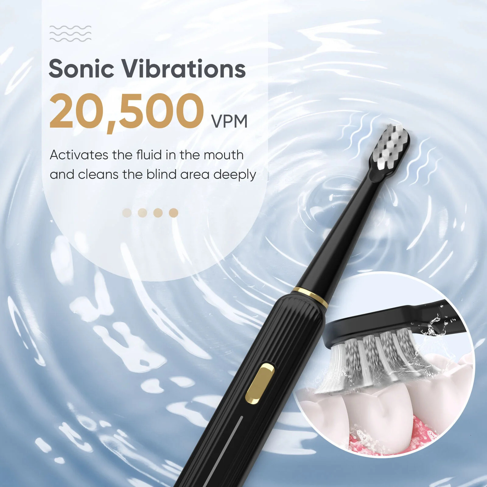 SEJOY Sonic Electric Toothbrush Rechargeable For Adult Rotating With 12 Brush Heads 5 Modes Timer 250115