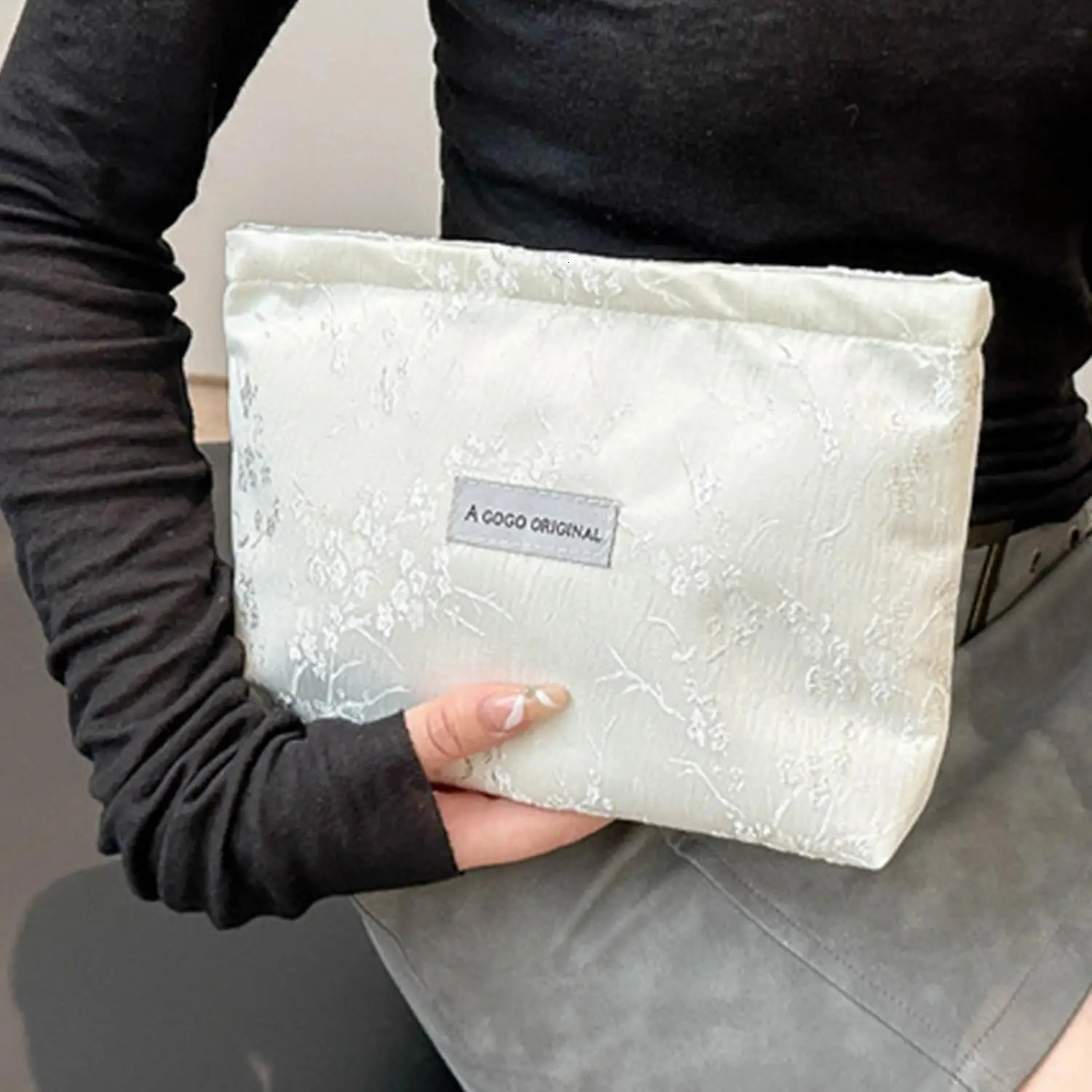 Elegant Cosmetic Bag Women Floral Makeup Case Organizer Temperament Cosmetic Pouch Travel Toiletry Bag Storage Beauty Case250114