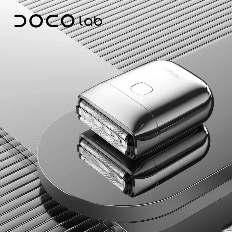DOCO mens Mini Electric Shaver Beard Trimmer Strong Power IPX-6 Waterproof Reciprocating Wet-Dry Use Boyfriend GiftW250117