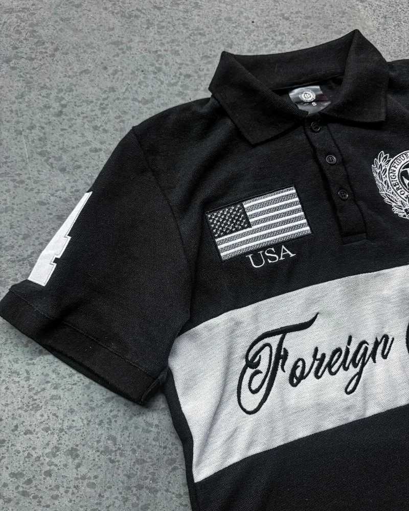 American Gothic Harajuku Alphabet embroidery design Polo shirt men clothing Y2k street fashion vintage shirt new trend lapel top W250117