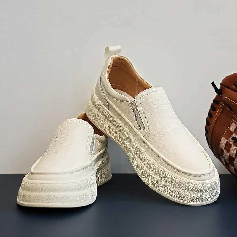 Mens Genuine Leather Shoes Luxury Business Casual Shoes Slip Loafers Comfort Driving Shoes for Men Sneakers ZapatosXJ250118