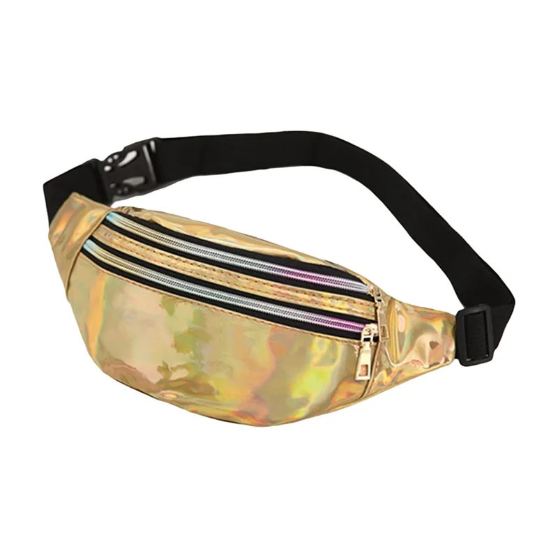 Unisex Outdoor Waist Bag Adjustable Laser Fanny Pack Crossbody Chest Bag For Men Sports Workout Running Waist Packs For Women 250122