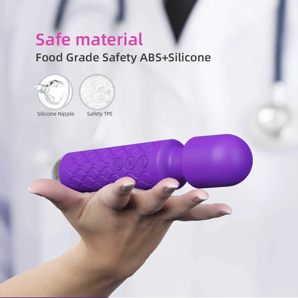 20 Modes Strong Vibration Mini Vibrator Magic Stick USB Charging Massager Clitoris G-Spot Vibrators Sex Toy For Women Adults 18 W250117