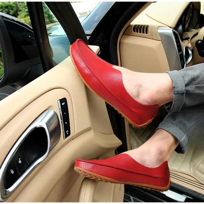 2023 Urban Fi Breathable Kayak Shoes N-slip Soft Mens Leather Shoes Driving Shoes Casual Leather Shoes Men Loafers ShoesXJ250118
